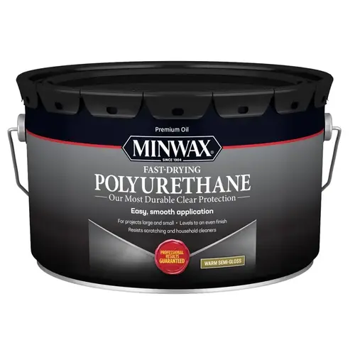 000 Polyurethane, Semi-Gloss, Liquid, Clear, 2.5 gal, Can