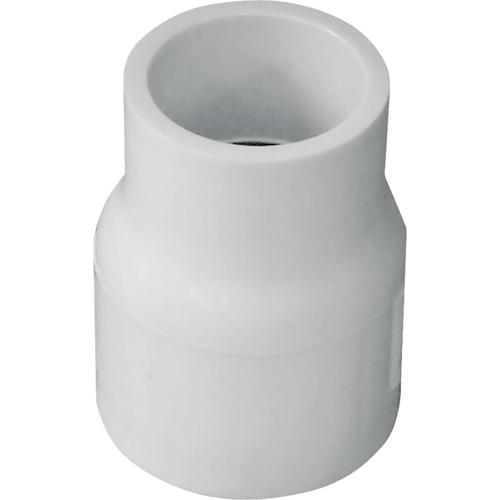 429101BC Reducing Pipe Coupling, 3/4 x 1/2 in, Slip, PVC, White, SCH 40 Schedule