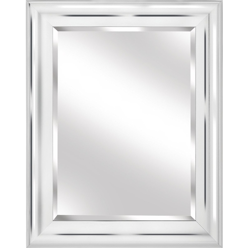 Simple Framed Mirror, 33-1/2 in W, 27-1/2 in H, Rectangular