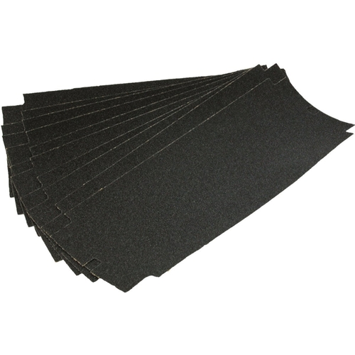 Sandpaper, 11 in L, 4-3/16 in W, 100 Grit - pack of 10