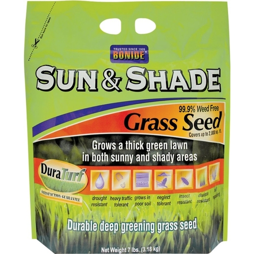 Bonide 60225 Sun and Shade Grass Seed, 7 lb Bag