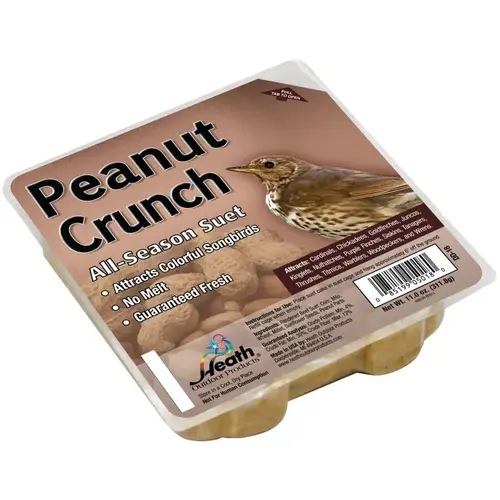 Heath DD-18-XCP12 Suet Cake, All-Season, Peanut Crunch Flavor, 11 oz - pack of 12