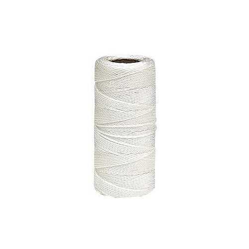 Twine, #18 Dia, 1050 ft L, 13 lb Working Load, Nylon/Poly, White