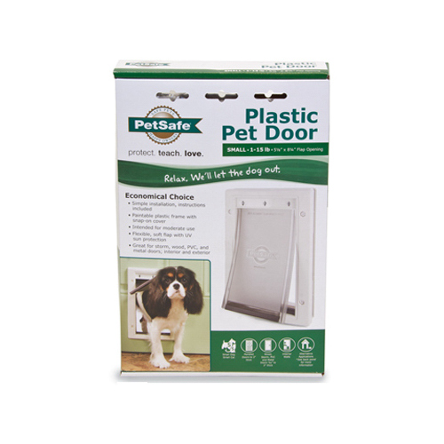 PetSafe HPA11-10966 PPA00-10958 Pet Door, Plastic, White