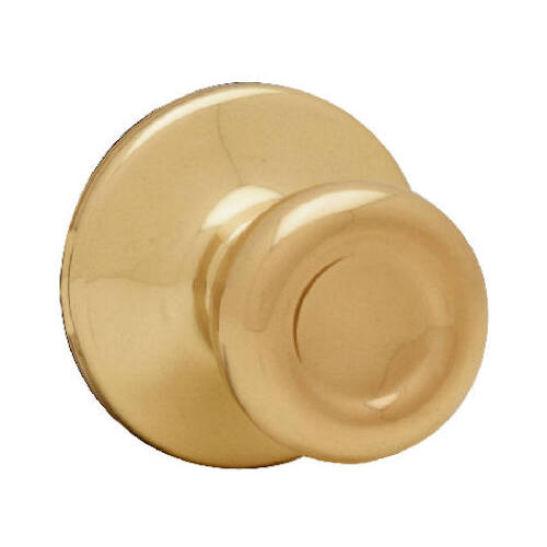 200T 3 RCAL RCS V1 Door Knob, 1-7/8 in Dia Knob, Zinc, Polished Brass Gold