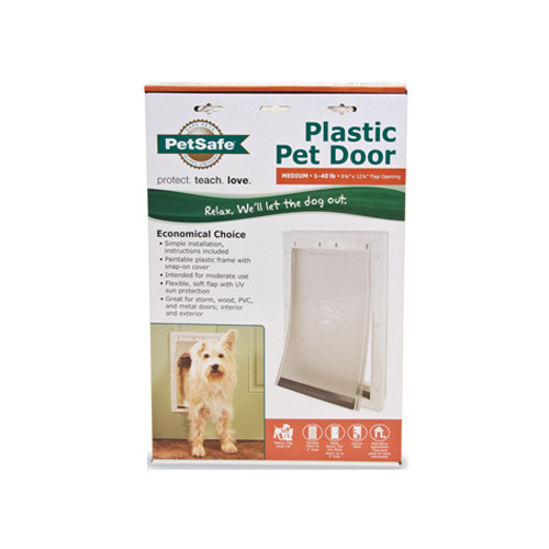 PetSafe HPA11-10967 PPA00-10959 Pet Door, Plastic, White