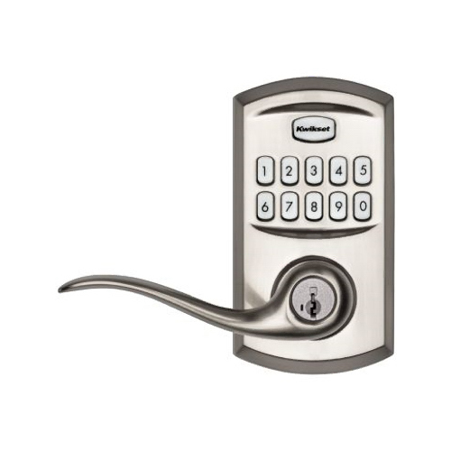 911TNL-15 SMT Deadbolt Lever, Metal, Satin Nickel, 1-3/8 to 1-3/4 in Thick Door