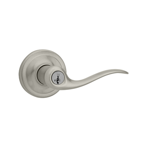 Signature Series Entry Lever Lockset, Satin Nickel