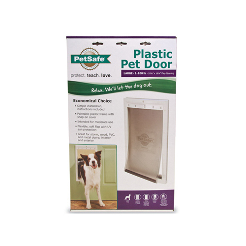 PetSafe HPA11-10968 PPA00-10960 Pet Door, Plastic, White