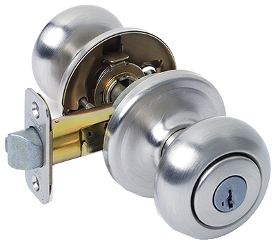 Kwikset 740J15SMTCP Signature Series Keyed Entry Knob, Metal, Satin Nickel