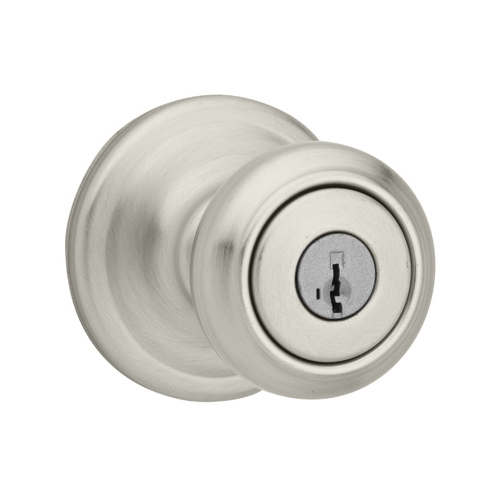 Signature Series Keyed Entry Knob, Satin Nickel