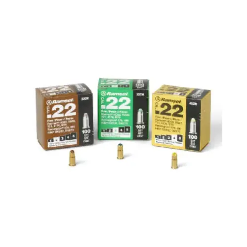 SERVANTAGE DIXIE SALES 42CW 0.22 Caliber Single Shot Powder Loads in Yellow - pack of 100