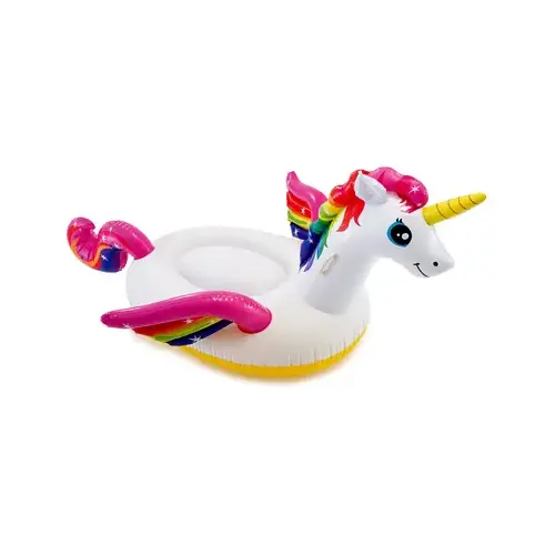 Unicorn Ride-on Pool Float 79" X 55" X 38" White