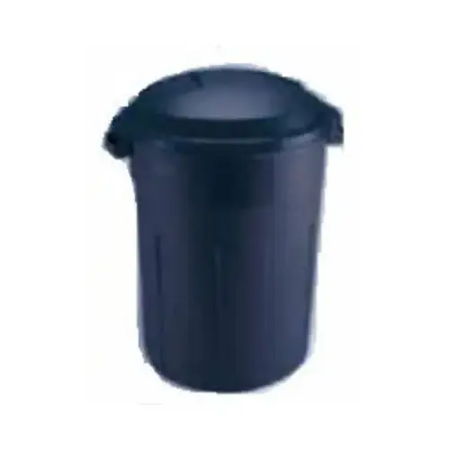 FG2894FFBLAZB Refuse Container, 32 gal Capacity, Plastic, Blazer Blue, Snap-Fit Lid Closure - pack of 8