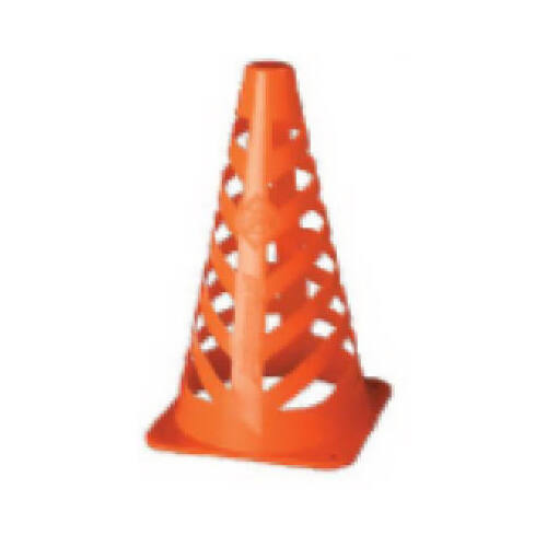 Field Marker Cone, PVC, Fluorescent Orange - pack of 4