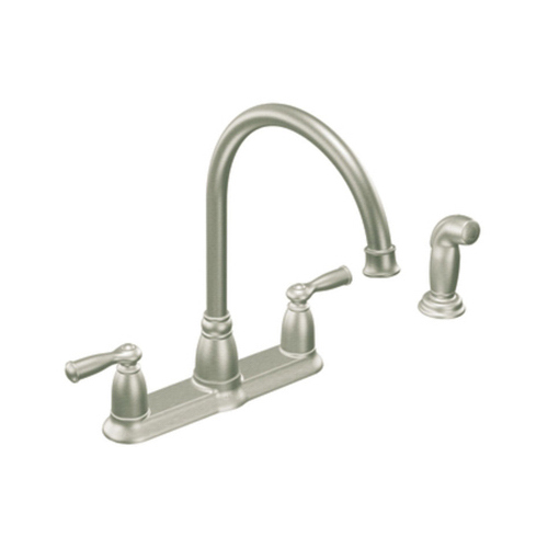 Moen CA87000SRS Banbury Series Kitchen Faucet, 1.5 gpm, 2-Faucet Handle, Stainless Steel, Stainless Steel, Lever Handle