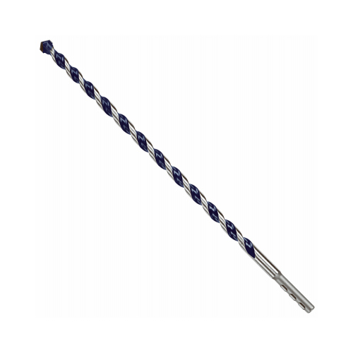 Bosch Turbo Hammer Bit Drill Bit, Milled Flute, 10 in L Flute, 5/16 in Dia Shank Painted