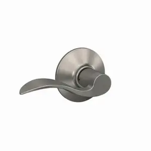 Schlage Accent Satin Nickel Passage Lockset ANSI Grade 2 1-3/4 in. Schlage Accent Satin Nickel Passage Lockset ANSI Grade 2 1-3/4 in.