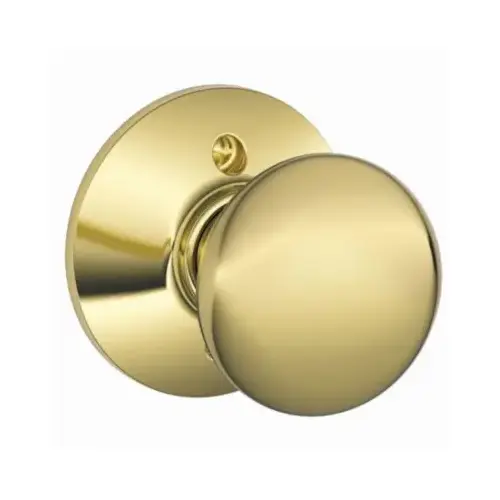 Plymouth Series F170 PLY 605 Dummy Door Knob with Camelot Trim, Brass