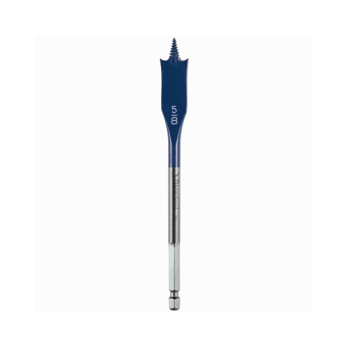 Daredevil Spade Drill Bit, 5/8 in Dia, 6 in OAL, 1-Flute, 1/4 in Dia Shank, Hex Shank Black Oxide