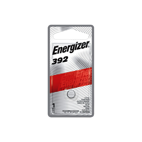 Energizer 392BPZ Coin Cell Battery, 1.5 V Battery, 44 mAh, 392 Battery, Silver Oxide