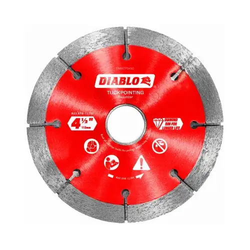 Masonry Cut-Off Wheel 4-1/2" D X 7/8" Diamond Tuck Point