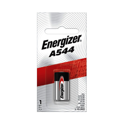 Energizer A544BPZ Zero-Mercury Battery, 6 V Battery, 178 mAh, A23 Battery, Alkaline Manganese Dioxide