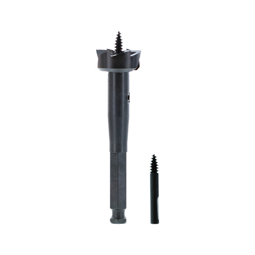 Drill Bit, 1-3/8 in Dia, 5-1/8 in OAL, 7/16 in Dia Shank, Hex Shank