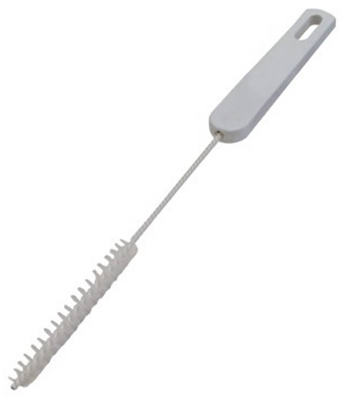 QUICKIE 112ZQK 112 Spout Brush, Nylon Bristle, 2-3/4 in L, Plastic Handle White