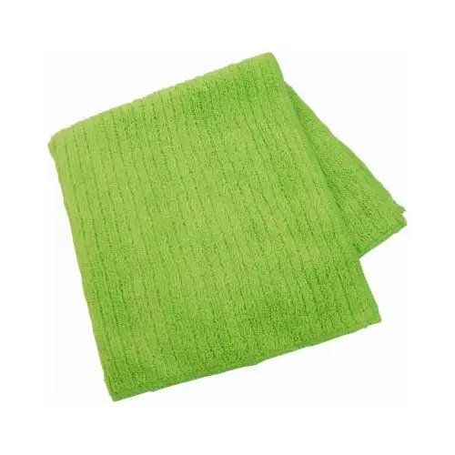 469-3/72 Cleaning Cloth, 15 in L, 13 in W, Microfiber Green