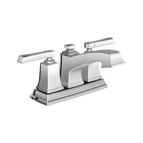 Moen WS84800 Boardwalk Series Bathroom Faucet, 1.2 gpm, 2-Faucet Handle, Metal, Chrome Plated, Lever Handle