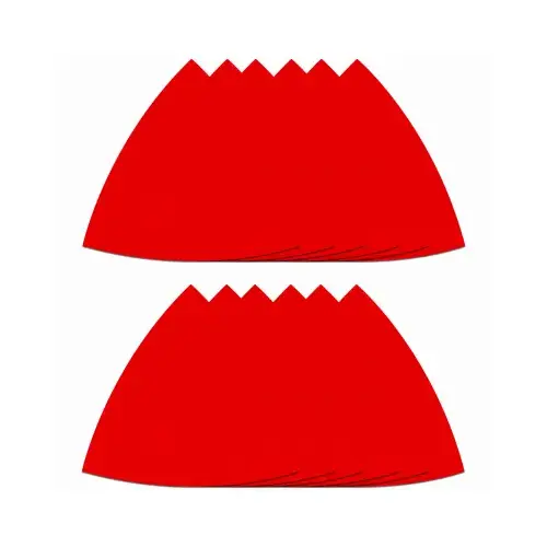Assorted Triangular Sanding Sheet, 3-1/8 in W, 3-1/8 in L, 80, 120, 220 Grit - pack of 12
