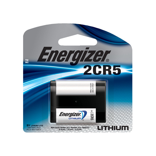 Energizer EL2CR5BP-XCP6 EL2CR5 Battery, 6 V Battery, 1500 mAh, Lithium, Manganese Dioxide - pack of 6