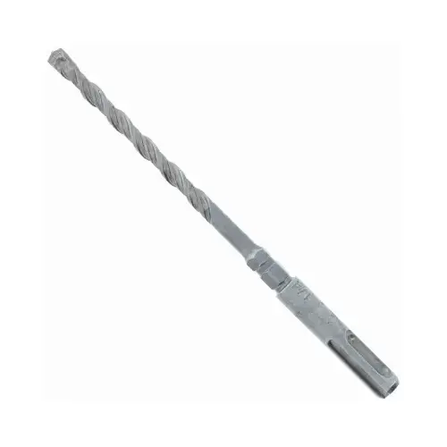 Hammer Drill Bit, 1/4 in Dia, 6 in OAL, Percussion, 4-Flute, SDS Plus Shank