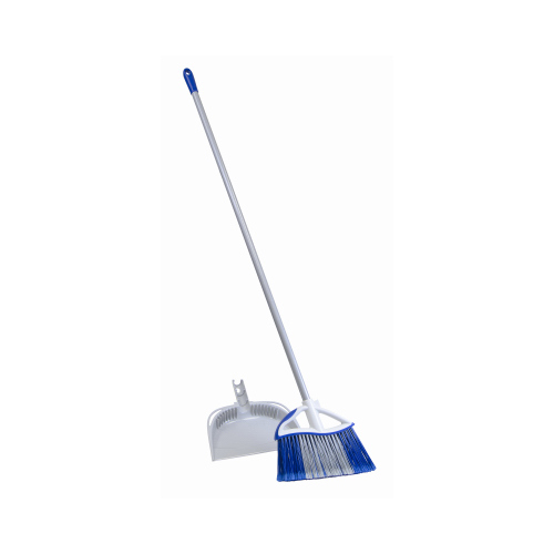 QUICKIE 7275072409 72750-72409 Angle Broom, 11-1/2 in Sweep Face, Twin Sweep Fiber Bristle, Steel Handle