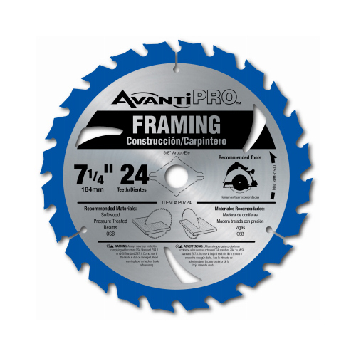 Avanti Pro P0724A Framing Saw Blade, 24 TPI