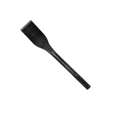 Scraping Chisel Bit, 2 in Dia, 12 in OAL, SDS Max Shank Gray