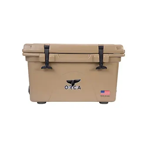 Cooler, 26 qt Cooler, Tan, Up to 10 days Ice Retention