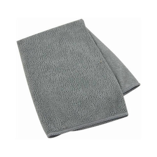 471-3/72 Cleaning Cloth, 15 in L, 13 in W, Microfiber Gray