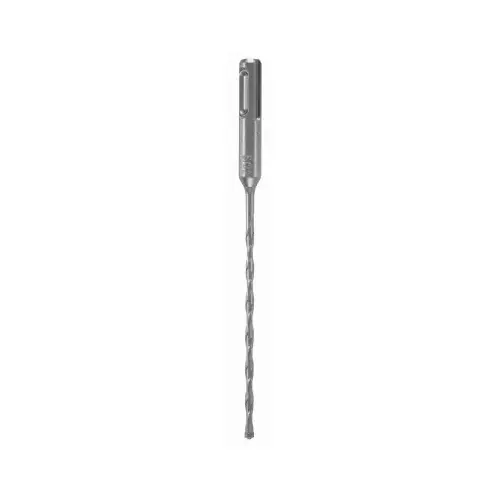 Bulldog Rotary Hammer Drill Bit, 5/32 in Dia, 6 in OAL, 2-Flute, 25/64 in Dia Shank, SDS Plus Shank Gray Phosphate