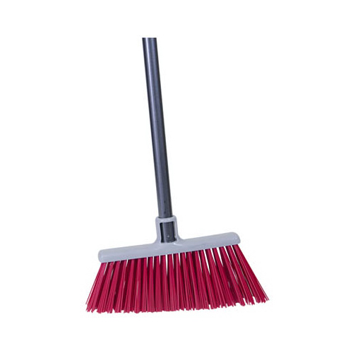 QUICKIE 7576ZQK-XCP6 757-6 Upright Broom, 11 in Sweep Face, Polypropylene Bristle, Steel Handle - pack of 6