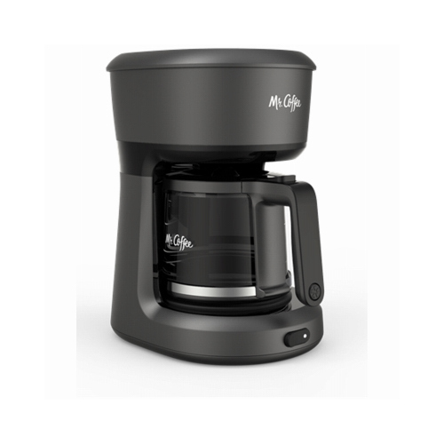 Mr. Coffee 2129512 Coffee Maker, 5 Cup, 25 oz Capacity, 650 W, Plastic, Black, Switch Control