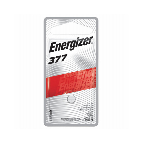 Energizer 377BPZ -2 Battery, 1.5 V Battery, 24 mAh, 377 Battery, Silver Oxide, Rechargeable: No