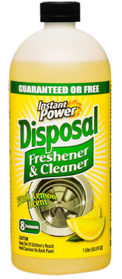 Instant Power 1501 Disposal and Drain Cleaner, 1 L, Liquid, Lemon, Yellow