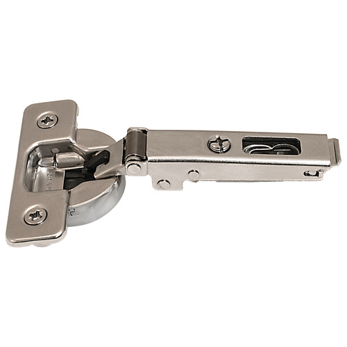 Concealed Hinge, Salice 100 Series, 105 degree Opening Angle, Silentia+, Nickel Plated C1R6AE9 Full Overlay, C1R6AE9, Dowel Nickel plated