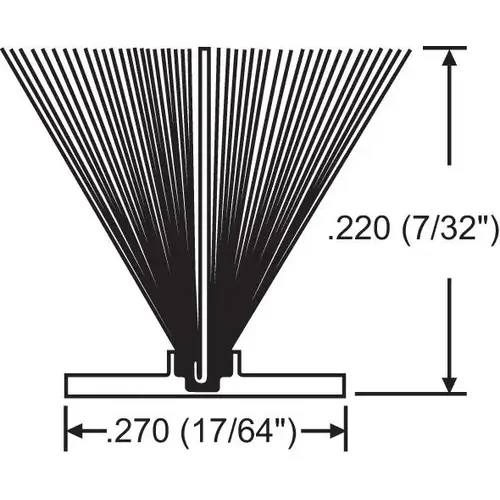 .270 X .220 ADHESIVE BACKED WEATHER STRIPPING 1000 FT ROLL GRAY