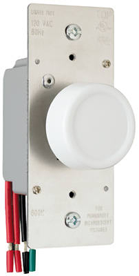 PASS & SEYMOUR R603PLTKV 600-Watt Light Almond 3-Way Maximum Rotary Dimmer Switch