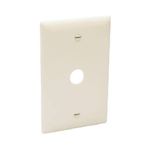 Wall Plate, Telephone/Cable-Outlet, Ivory Thermoplastic