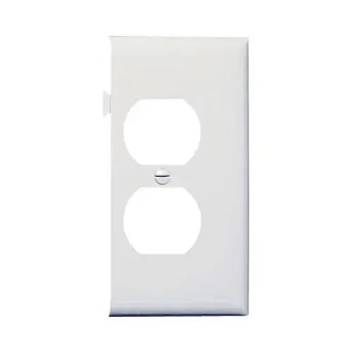 White Duplex Sectional Nylon Wall Plate