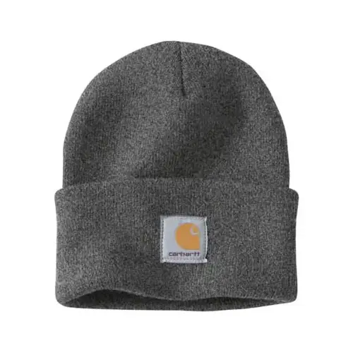 CARHARTT A18-CLH-OFA Watch Hat, Acrylic, Coal Heather Gray